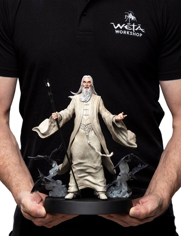 The Lord of the Rings - Saruman the White Figures of Fandom PVC Statue | Weta Workshop Statue - Tophatter Daily Deals