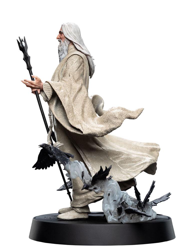 The Lord of the Rings - Saruman the White Figures of Fandom PVC Statue | Weta Workshop Statue - Tophatter Daily Deals