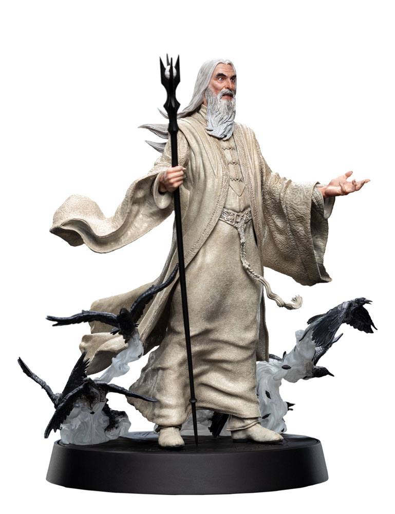 The Lord of the Rings - Saruman the White Figures of Fandom PVC Statue | Weta Workshop Statue - Tophatter Daily Deals