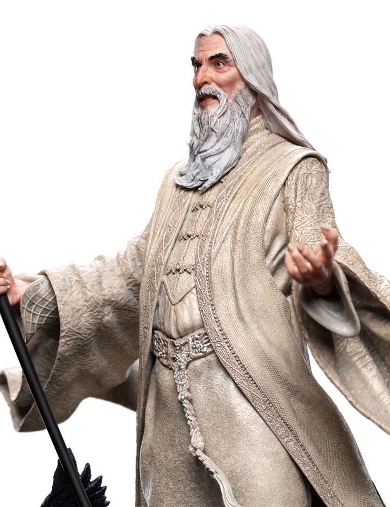 The Lord of the Rings - Saruman the White Figures of Fandom PVC Statue | Weta Workshop Statue - Tophatter Daily Deals