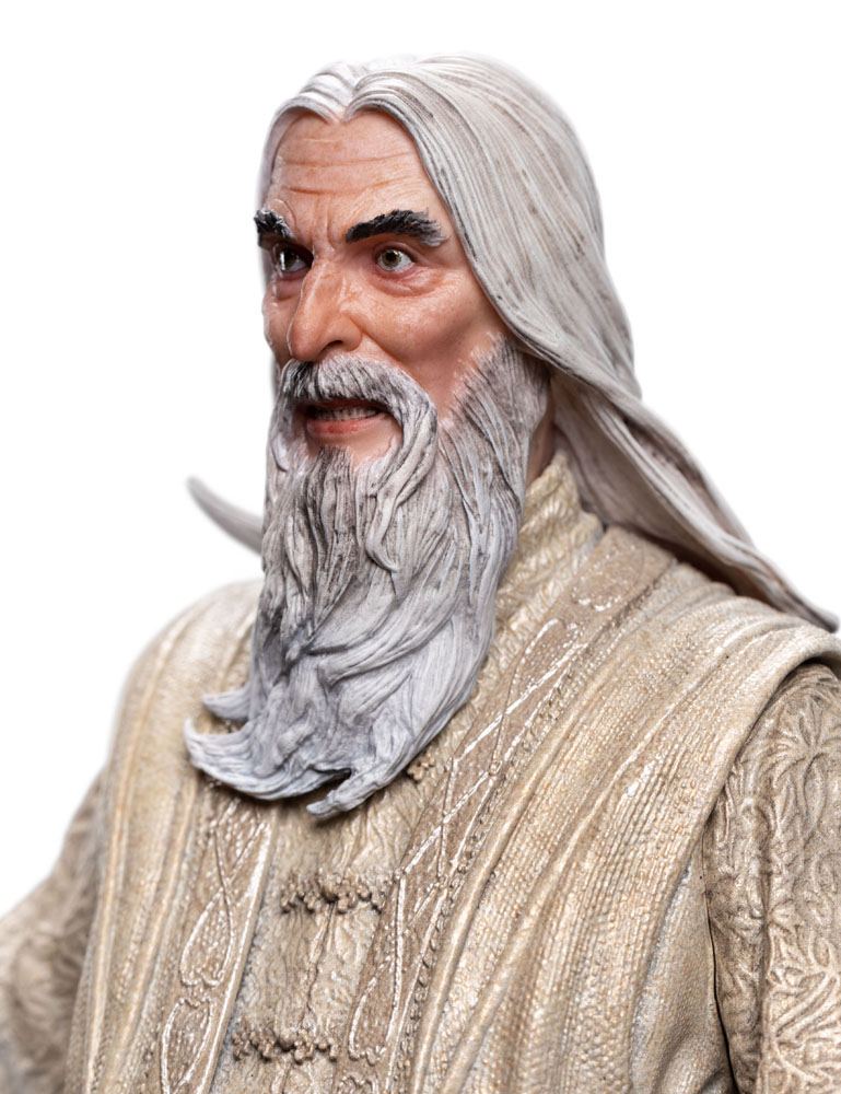 The Lord of the Rings - Saruman the White Figures of Fandom PVC Statue | Weta Workshop Statue - Tophatter Daily Deals