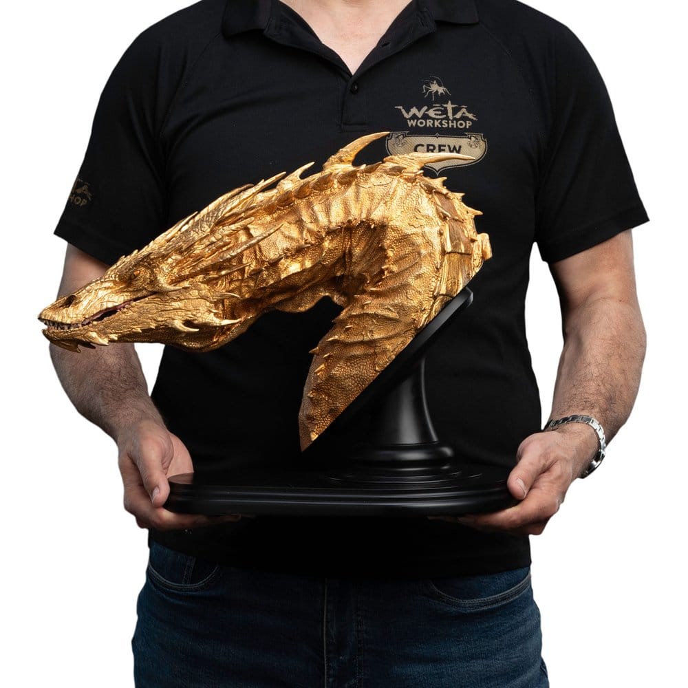 The Hobbit - Smaug the Golden Bust | Weta Workshop Statue - Tophatter Daily Deals