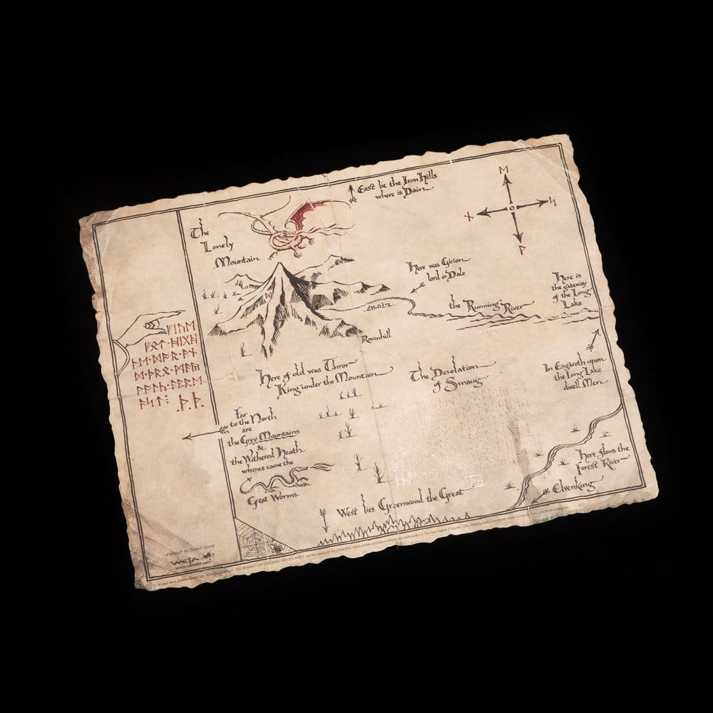 The Hobbit - Thorin's Map Official Weta Workshop Fine Art Print Fine Art Print - Tophatter Daily Deals