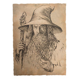 The Hobbit - Portrait of Gandalf the Grey Official Weta Workshop Fine Art Print Fine Art Print - Tophatter Daily Deals