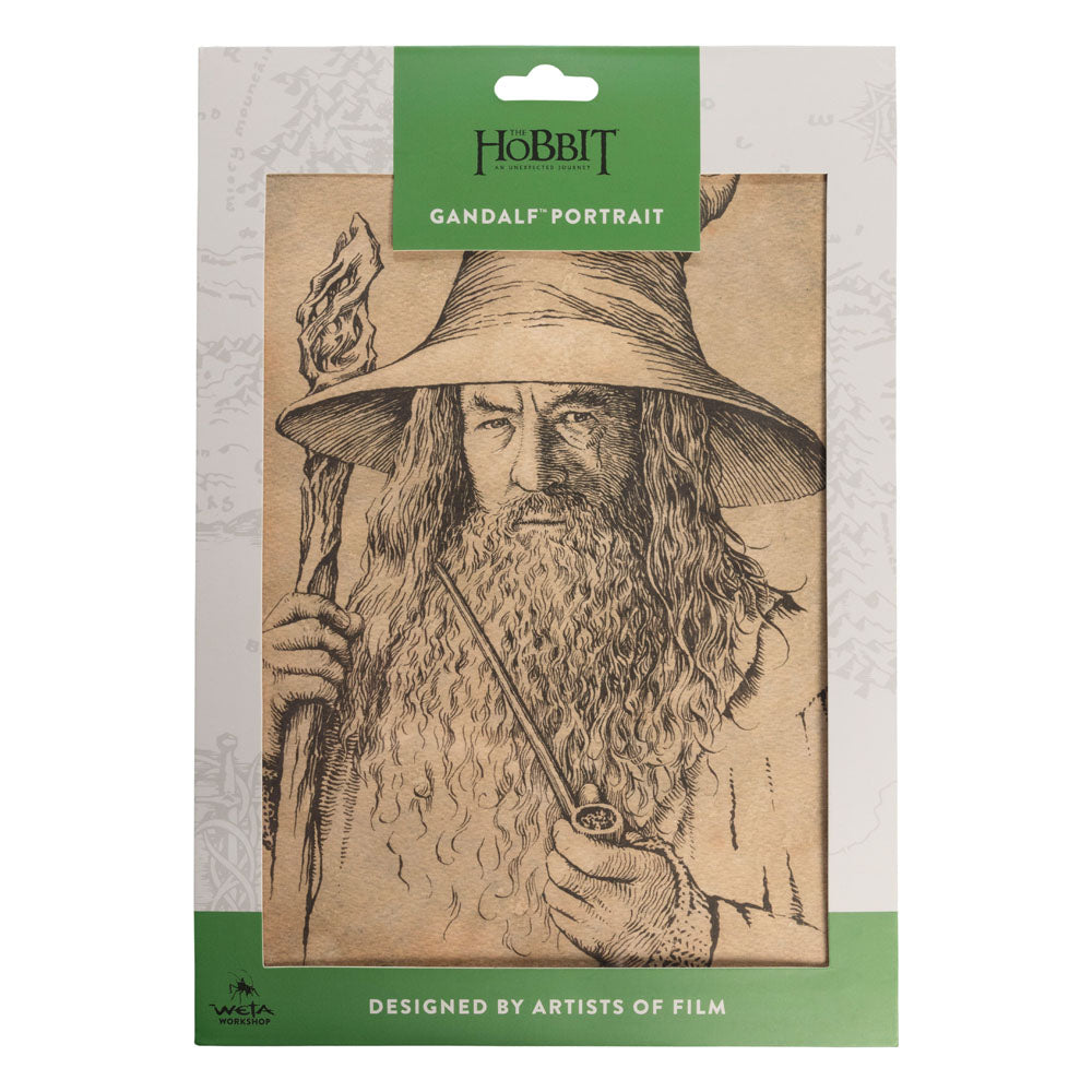 The Hobbit - Portrait of Gandalf the Grey Official Weta Workshop Fine Art Print Fine Art Print - Tophatter Daily Deals