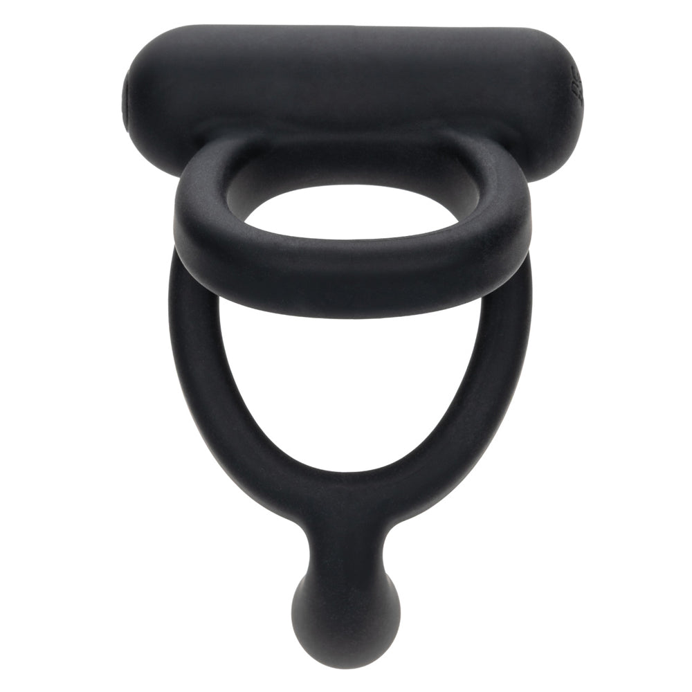 Closer Intimate Rechargeable Ring Caress (Black) – Rechargeable Vibrating Ring > Cock Ring > Sling - Tophatter Daily Deals