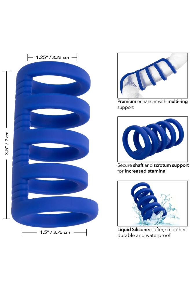 Cal Exotics - Admiral - Extreme Cock Cage - Blue Sex Toy - Tophatter Daily Deals