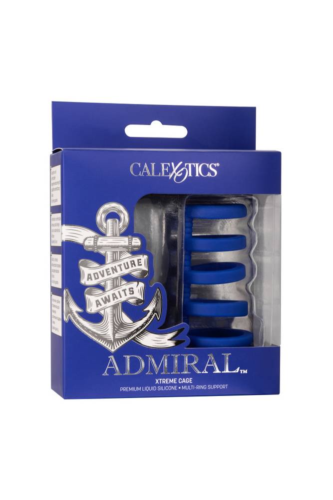 Cal Exotics - Admiral - Extreme Cock Cage - Blue Sex Toy - Tophatter Daily Deals