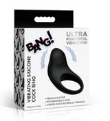 Bang! Vibrating Silicone Cock Ring – Rechargeable Couples Vibrator > Cock Ring > Vibrating - Tophatter Daily Deals