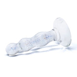Glas 4 Inch Triple Play Beaded Clear Glass Butt Plug > Glass > Toys - Tophatter Daily Deals