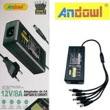 ANDOWL Q-DC1266 POWER ADAPTER-12V 8A 5-IN-1 AC/D - Tophatter's Army Deals CCTV - Tophatter Daily Deals