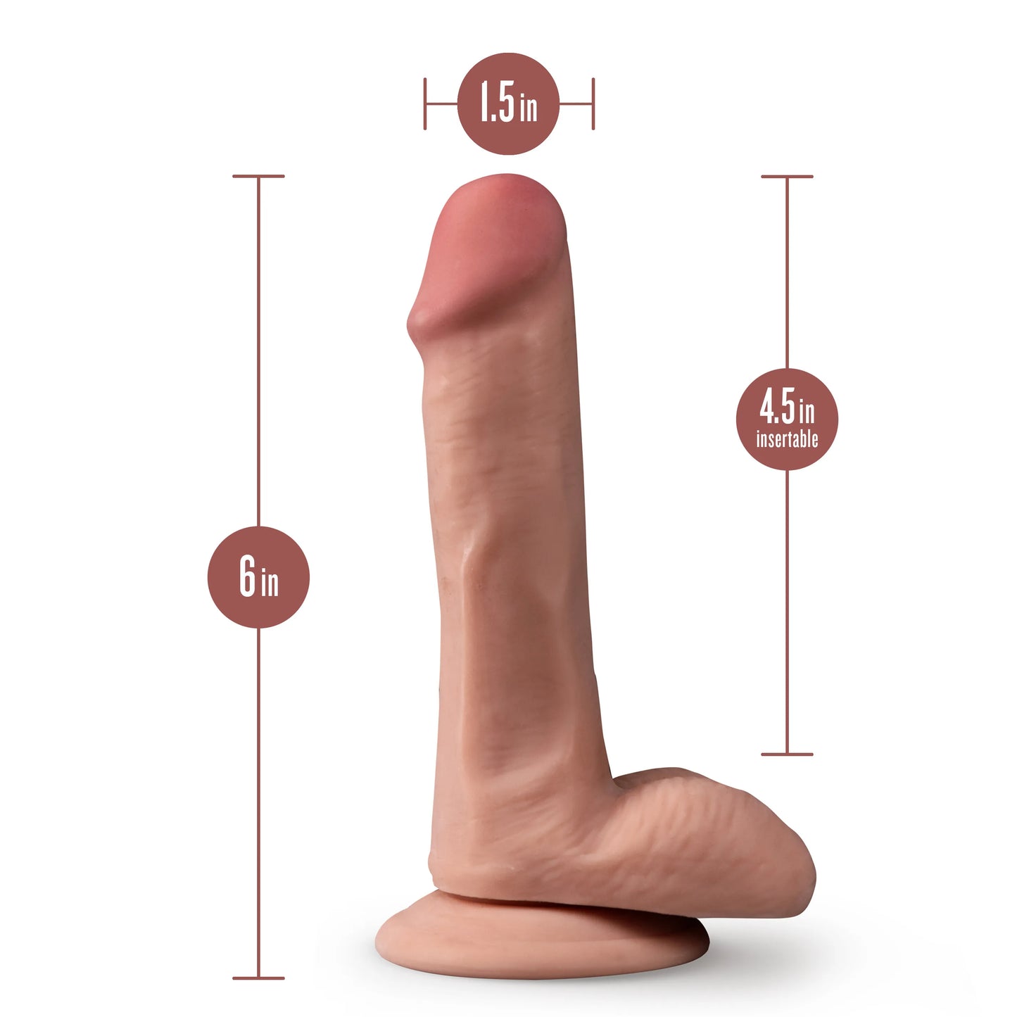 Dr. Skin Plus 6 Inch Posable Dildo with Balls > Dildos > Realistic Dildos - Tophatter Daily Deals