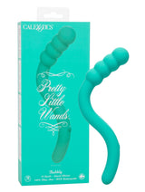 Pretty Little Wands Bubbly Slim Flexible Silicone Massager with 10 Speeds Waterproof Vibrator in Teal > Vibrators > Standard Vibrators - Tophatter Daily Deals