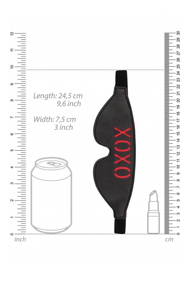 Ouch by Shots Toys - XOXO Blindfold - Black/Red BDSM - Tophatter Daily Deals