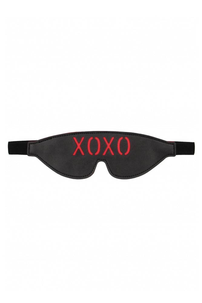 Ouch by Shots Toys - XOXO Blindfold - Black/Red BDSM - Tophatter Daily Deals