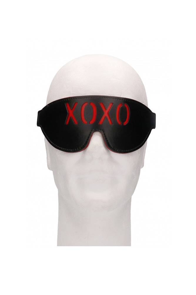 Ouch by Shots Toys - XOXO Blindfold - Black/Red BDSM - Tophatter Daily Deals