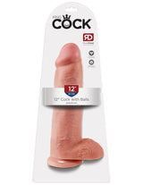 King Cock 12 Inch Dong With Balls – Realistic 30.5 cm Dildo > Dildos > Oversized Toys - Tophatter Daily Deals