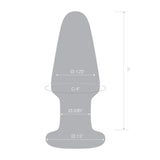 Glas 3.5 Inch Clear Hand Blown Glass Butt Plug with Tapered Tip for Beginner-Friendly Anal Play > Glass > Toys - Tophatter Daily Deals
