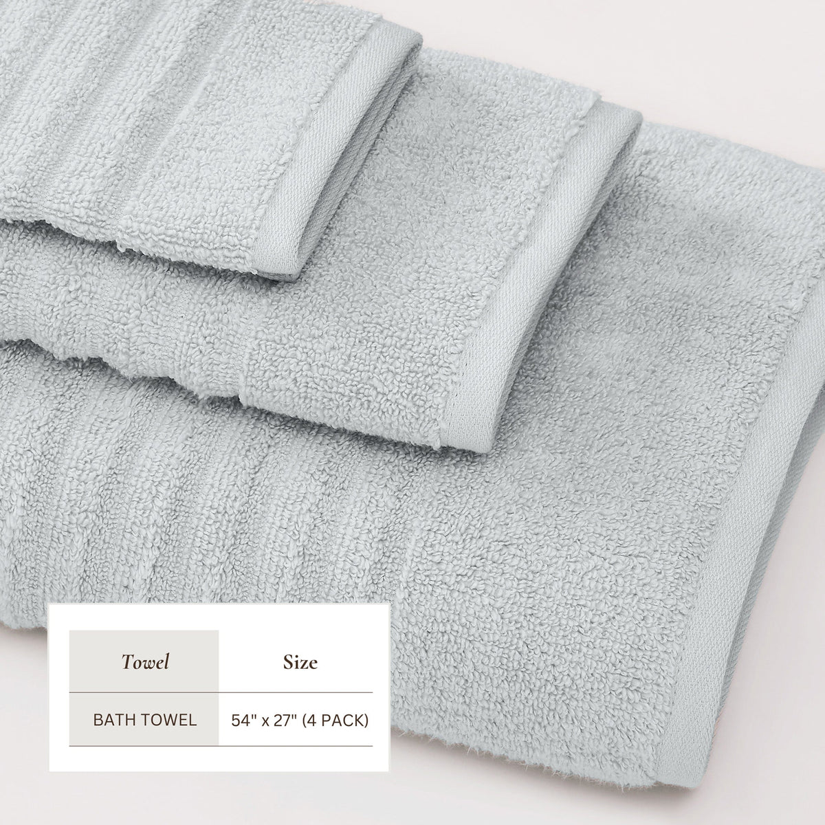 Luxury Combed Cotton Bath Towel Set - Karina Collection Bath - Tophatter Daily Deals