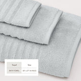 Luxury Combed Cotton Bath Towel Set - Karina Collection Bath - Tophatter Daily Deals