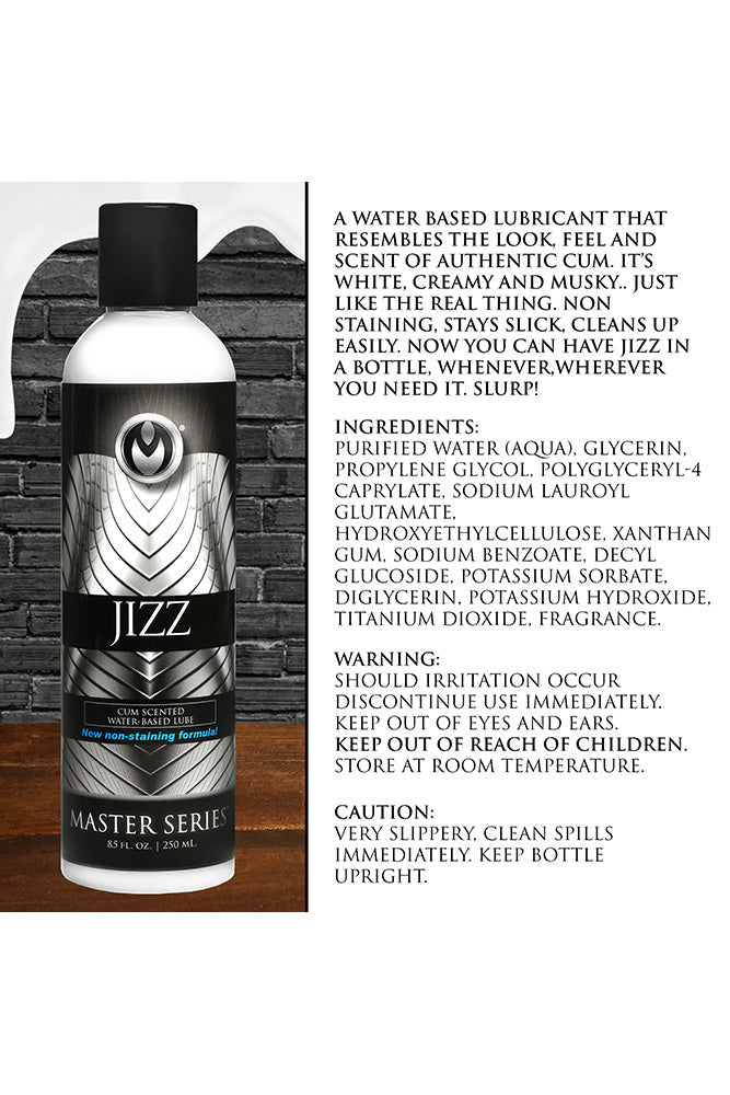 XR Brands - Master Series - Jizz Water-Based Cum scented Lube - 8.5oz Liquid - Tophatter Daily Deals