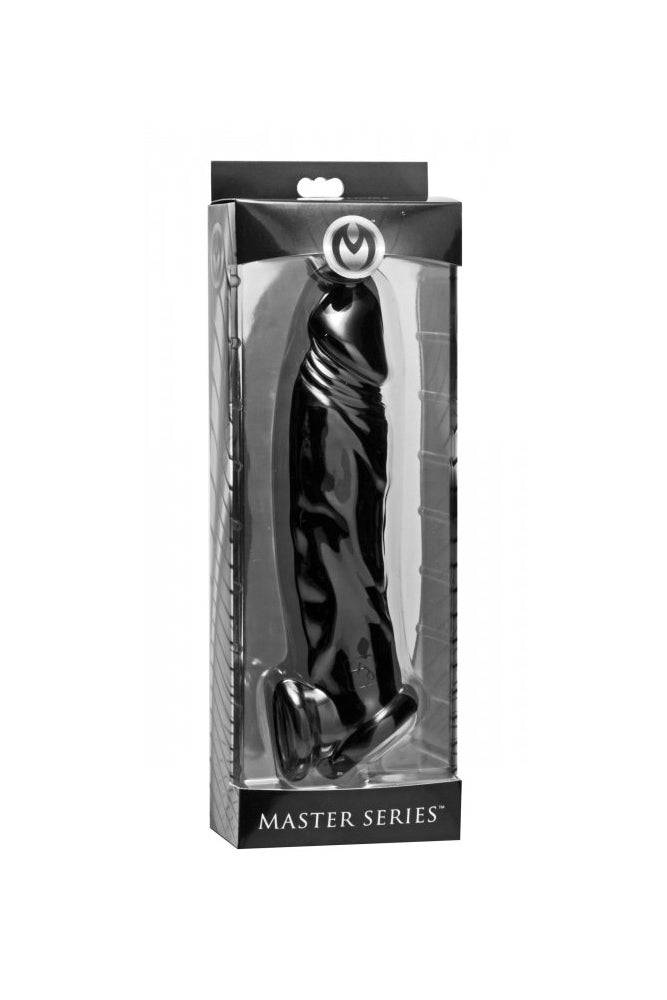 XR Brands - Master Series - Fuk Tool Penis Sheath and Ball Stretcher - Black Sex Toy - Tophatter Daily Deals