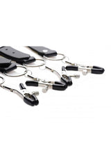 XR Brands - Master Series - Labia Spreader Straps with Clamps BDSM - Tophatter Daily Deals
