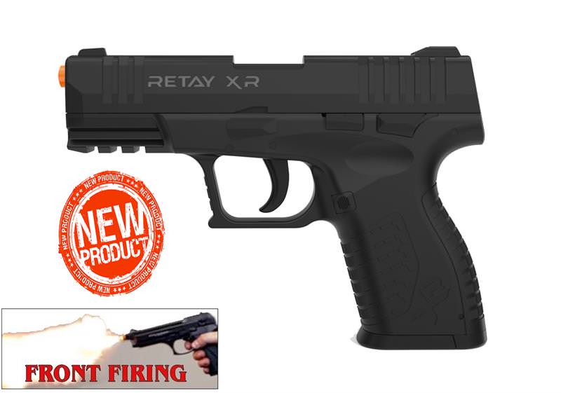 Retay 9MM XR Model Front Firing Blank Gun Black Finish Collectible Weapons - Tophatter Daily Deals
