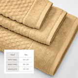 Cotton Diamond Waffle Weave Bath Towel Set - Grayson Collection Bath - Tophatter Daily Deals