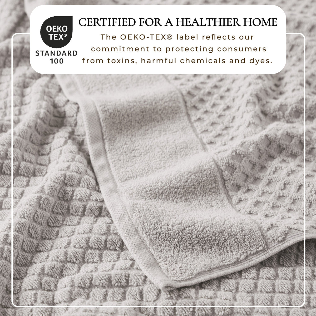 Cotton Diamond Waffle Weave Bath Towel Set - Grayson Collection Bath - Tophatter Daily Deals