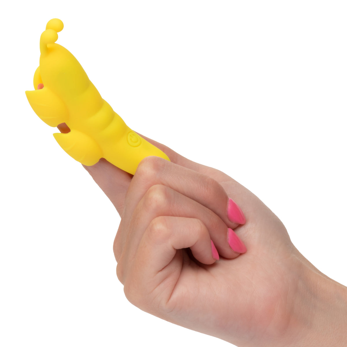 Neon Vibes The Butterfly Vibe Yellow Silicone Finger Teaser with 10 Functions and Rechargeable > Vibrators > Finger Vibrators - Tophatter Daily Deals
