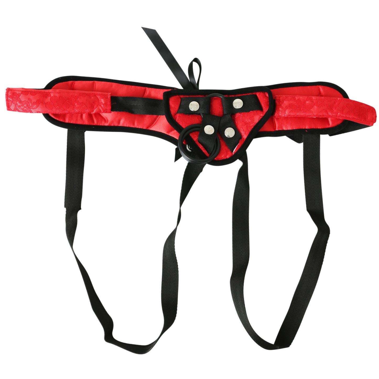 Sunset Lace Red Corsette Strap-On Harness with Adjustable Straps > Dildos > Strap On Harnesses - Tophatter Daily Deals