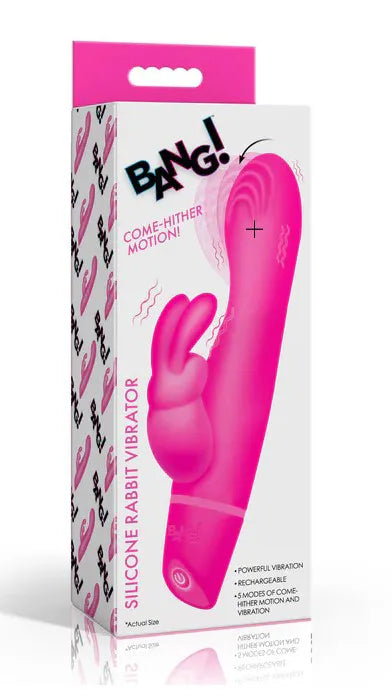 Come Hither Silicone Rabbit Vibrator – Dual Motor Stimulation Rabbit Vibrator > Vibrators > Ladies > Rabbit - Tophatter Daily Deals