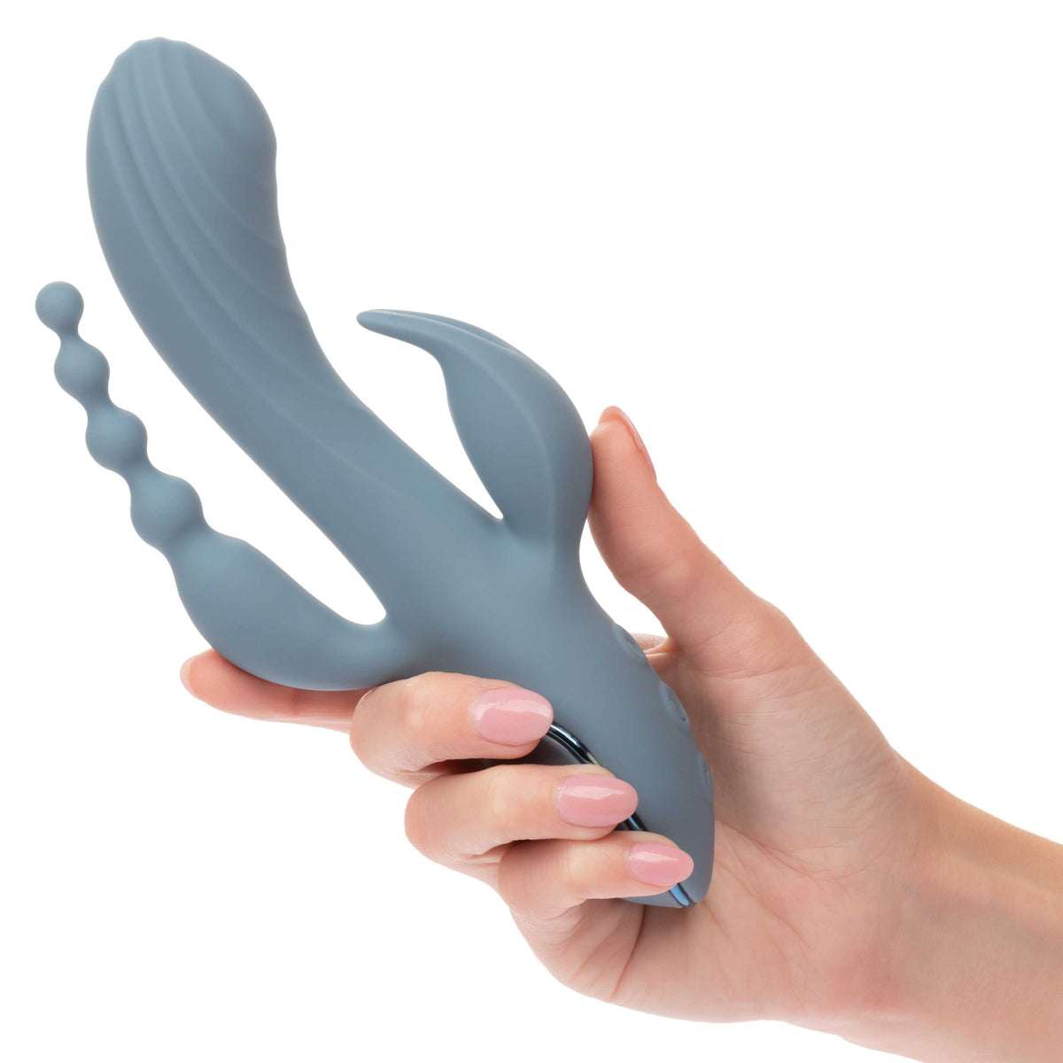 Triple Motor Vibrator Massager With Beaded Tail > Vibrators > Ladies > Rabbit Multi - Tophatter Daily Deals