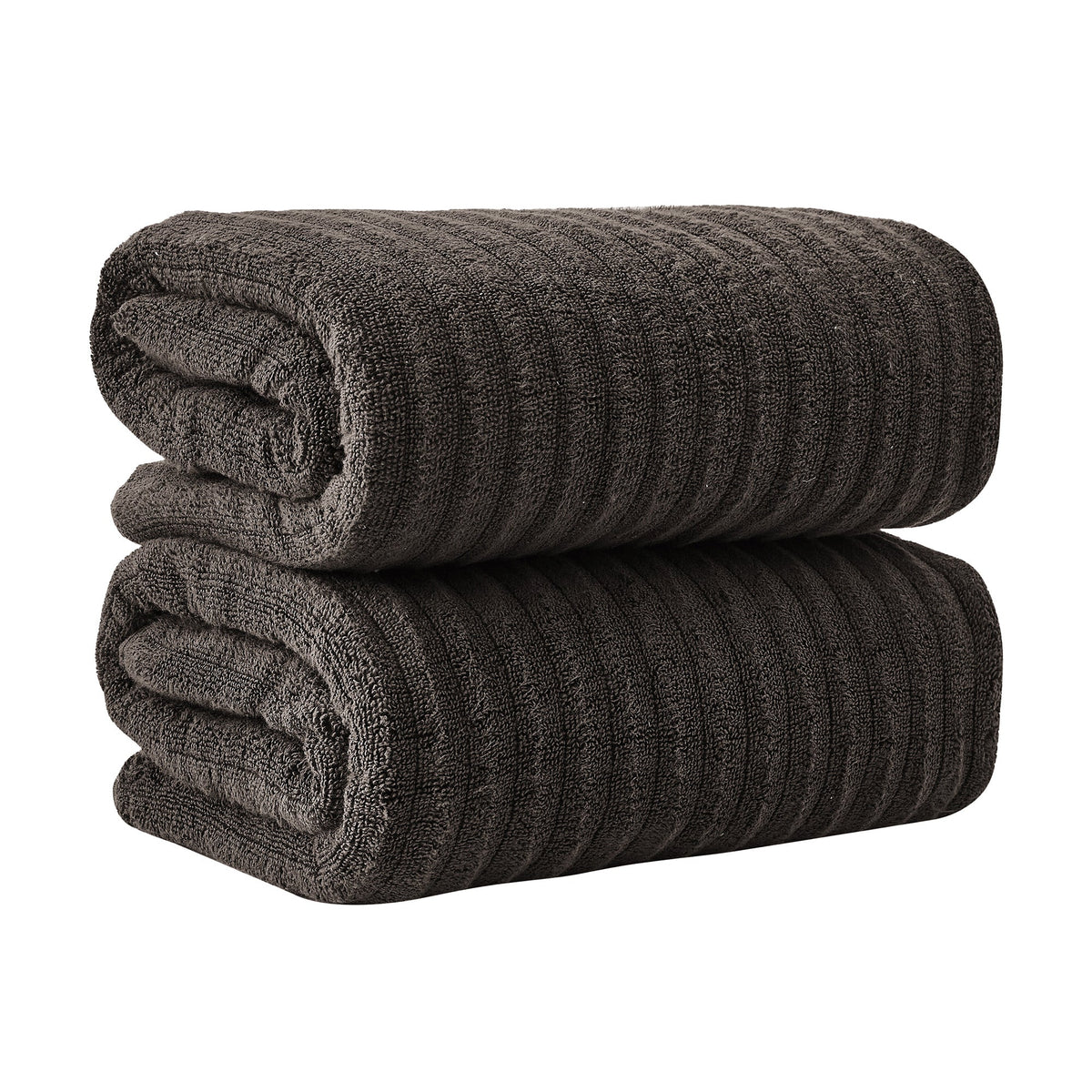 Luxury Combed Cotton Bath Towel Set - Karina Collection Bath Sheet (Pack of 2) Midnight Grey Bath - Tophatter Daily Deals