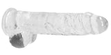 RealRock Crystal Clear 9 Inch Realistic Dildo With Balls – Body-Safe Dildo > Dildos > Realistic Dildos - Tophatter Daily Deals
