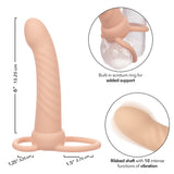 Performance Maxx Ribbed Dual Penetrator Liquid Silicone Waterproof Vibrating Probe > Dildos > Neutral Dildos - Tophatter Daily Deals