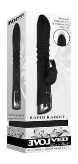 Evolved Rapid Rabbit 25.4 cm Thrusting Vibrator > Vibrators > Ladies > Rabbit Multi - Tophatter Daily Deals