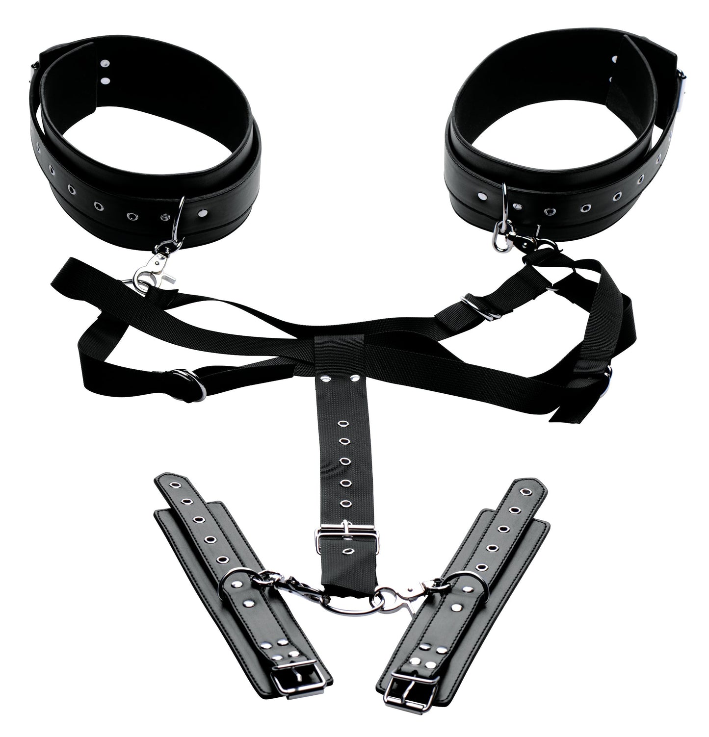 Master Series Acquire Thigh Harness and Wrist Cuffs – Restraint Set > Bondage Gear > Restraints - Tophatter Daily Deals