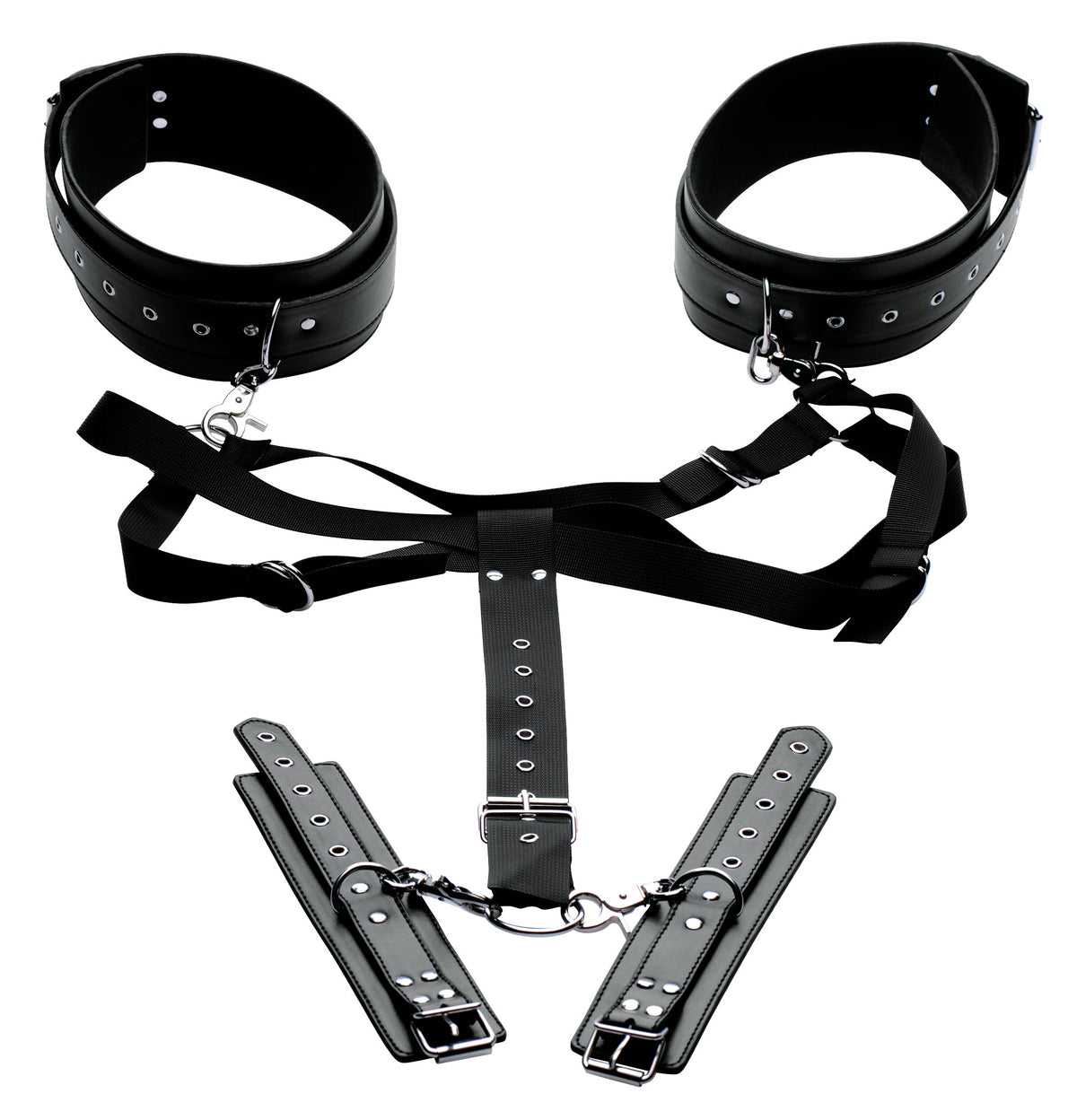 Master Series Acquire Thigh Harness and Wrist Cuffs – Restraint Set > Bondage Gear > Restraints - Tophatter Daily Deals