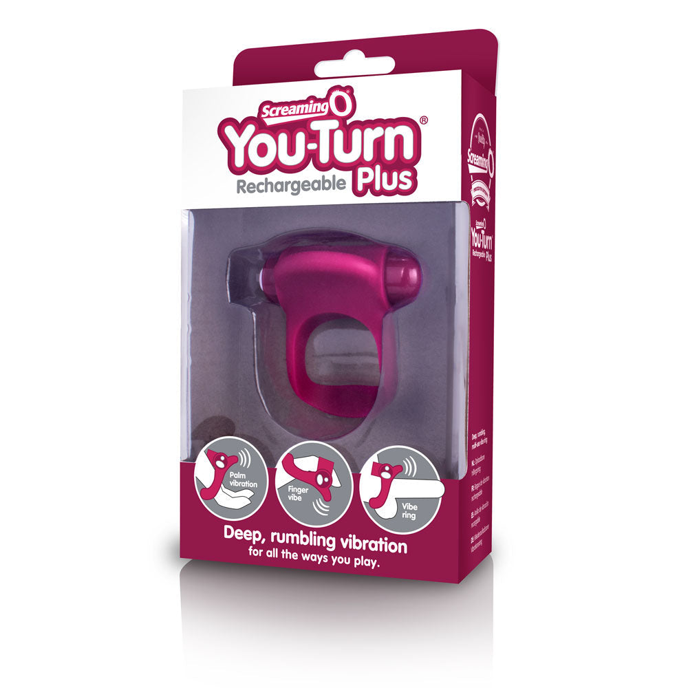 Charged You-Turn Plus – Rechargeable Vibrating Cock Ring > Cock Ring > Vibrating - Tophatter Daily Deals