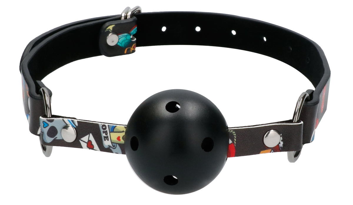 Ouch Breathable Ball Gag With Adjustable Leather Straps – Ball Gag > Bondage Gear > Gags and Bits - Tophatter Daily Deals