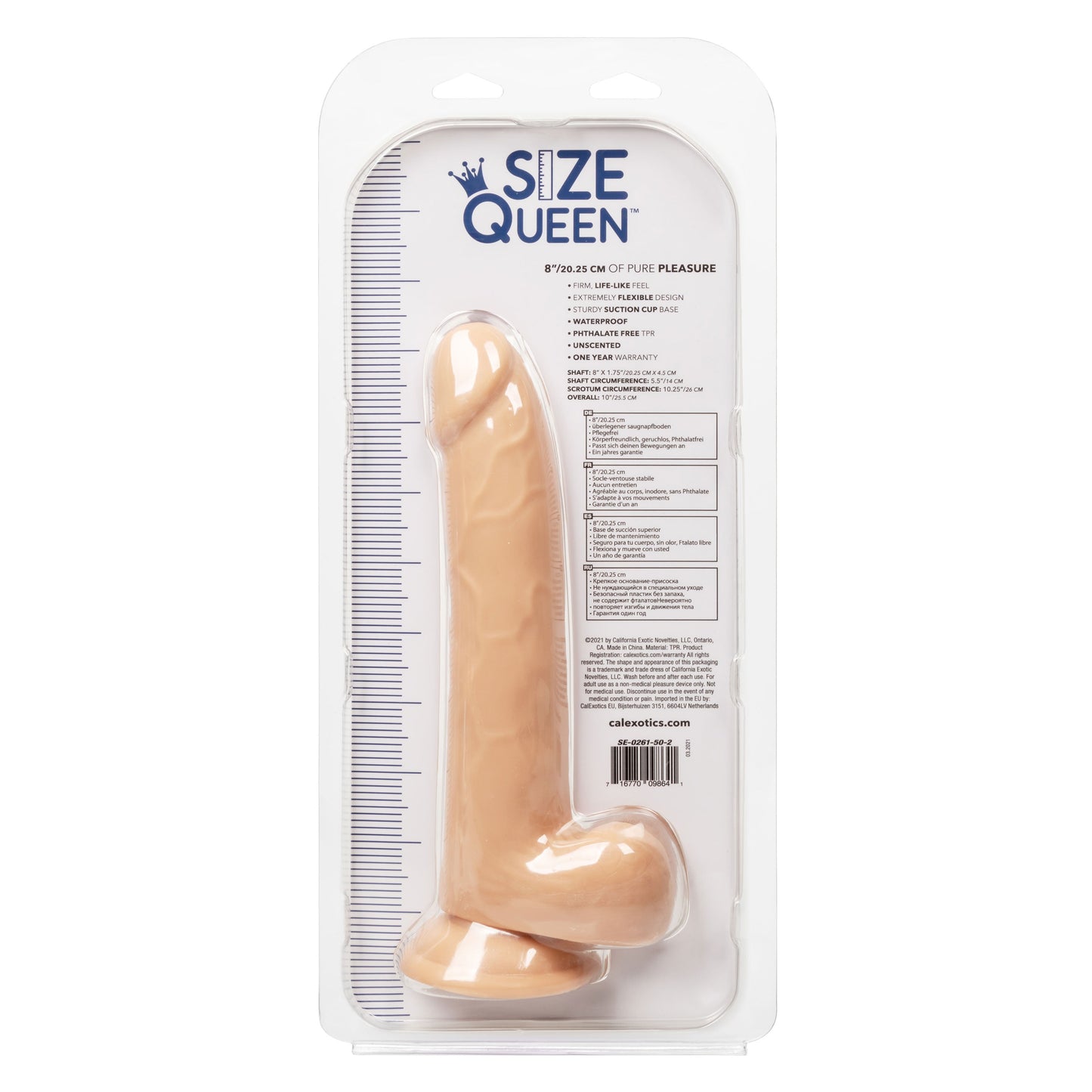 Size Queen 8 Inch Realistic Dong in Ivory > Dildos > Realistic Dildos - Tophatter Daily Deals