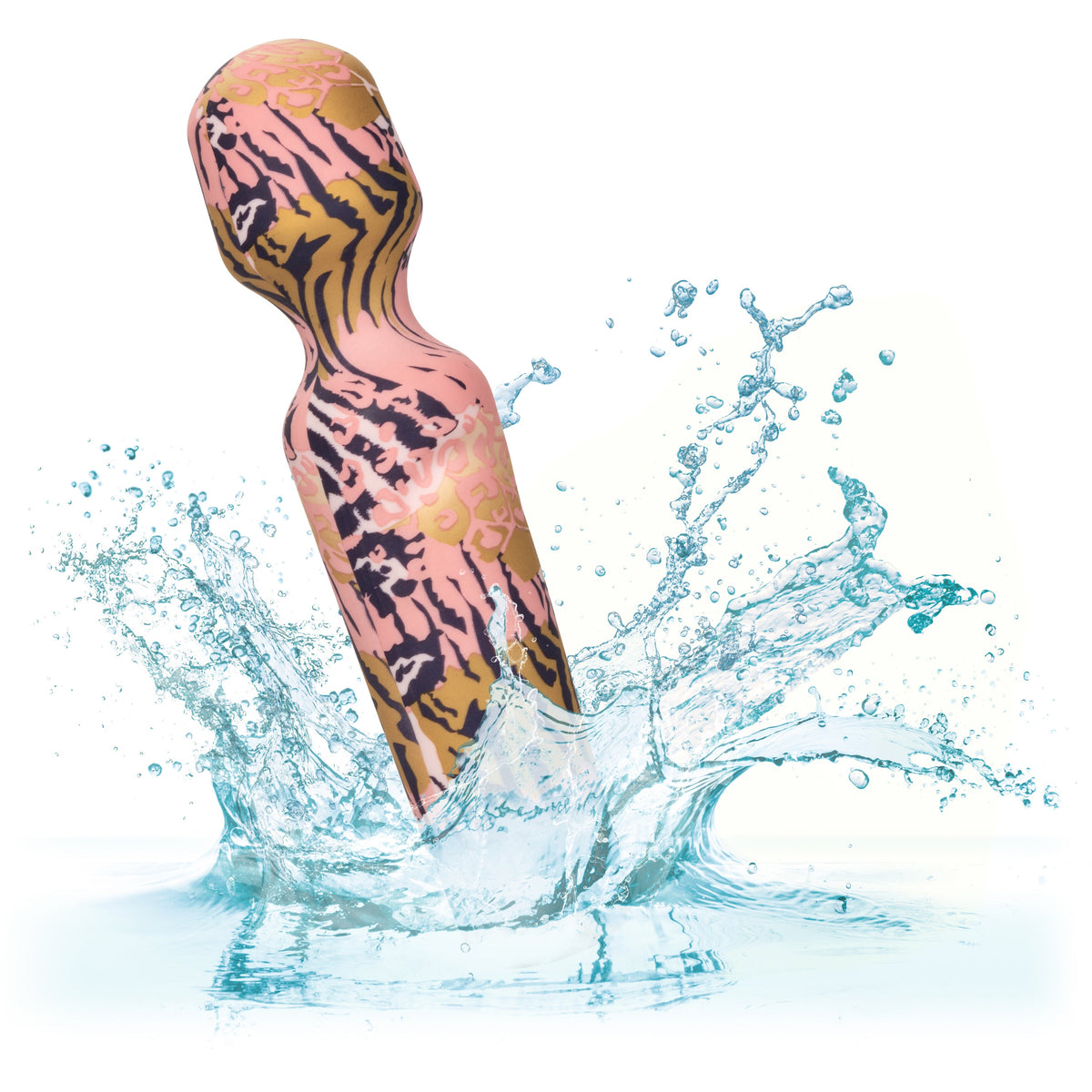 Naughty Bits WTF Wand to Fuck Pink and Gold Flexible Silicone Personal Massager - Waterproof > Sex Toys > Mini Massagers - Tophatter Daily Deals