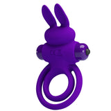 Vibrant Penis Ring III – Silicone Rabbit Cock Ring Vibrator > Vibrators > Ladies > Rabbit - Tophatter Daily Deals