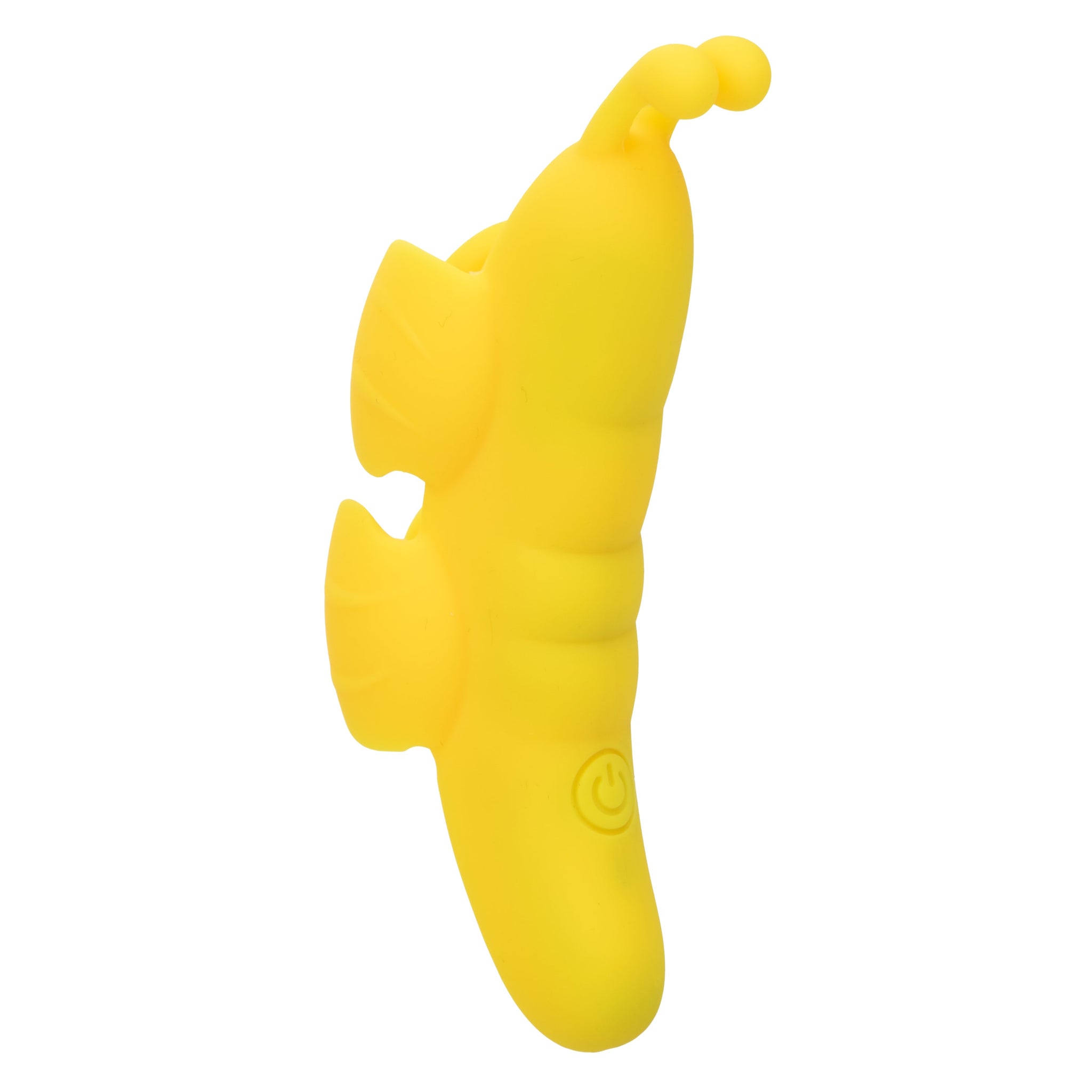 Neon Vibes The Butterfly Vibe Yellow Silicone Finger Teaser with 10 Functions and Rechargeable > Vibrators > Finger Vibrators - Tophatter Daily Deals