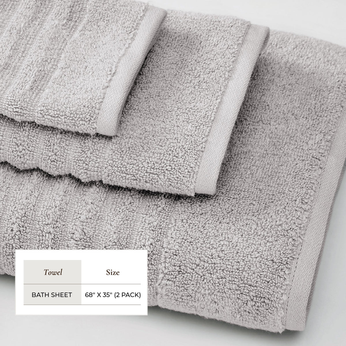 Luxury Combed Cotton Bath Towel Set - Karina Collection Bath - Tophatter Daily Deals
