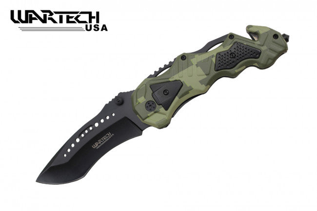 8.5" Spring Assisted Rescue Knife - Tophatter Daily Deals
