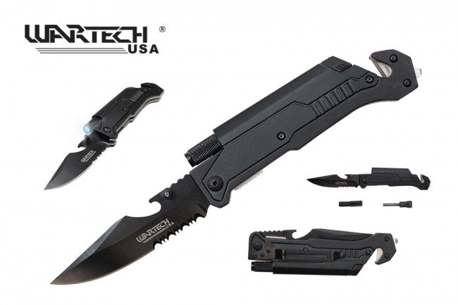 8.5" Spring Assisted Pocket Knife w/ Multi-Tools - Tophatter Daily Deals