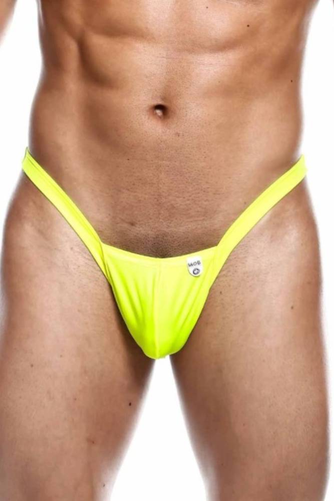 Male Basics - Y Buns Thong - Yellow - MBL52 L - Tophatter Daily Deals